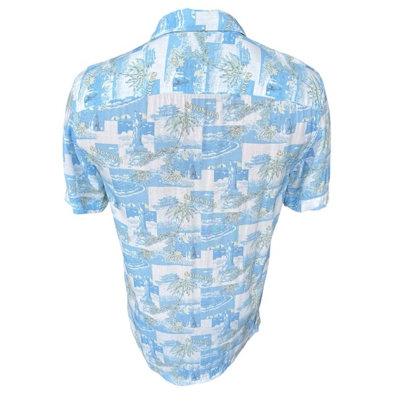 All Saints Men’s Button Shirt Viscose “Sayonara” Asian Theme Size Small - Picture 5 of 9